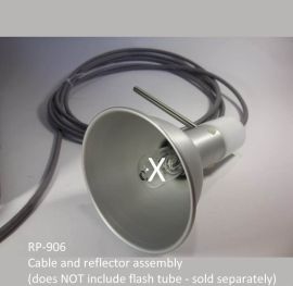 Complete flashlamp cable (less flashtube)